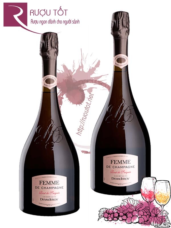 Rượu Champagne Duval Leroy Femme Rose De Saignee