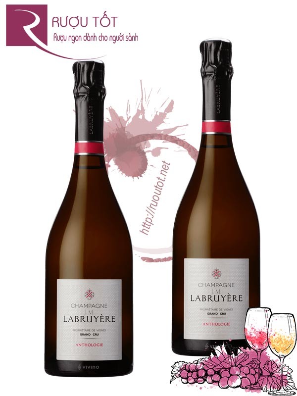Rượu Champagne Rosé JM Labruyere Anthologie