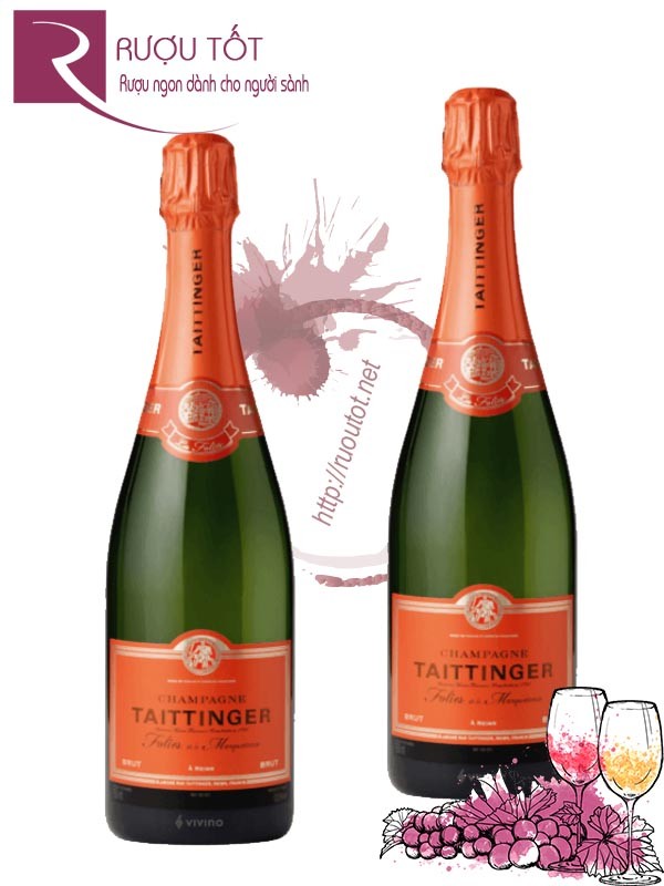 Rượu Champagne Taittinger Folies de la Marquetterie Cao cấp