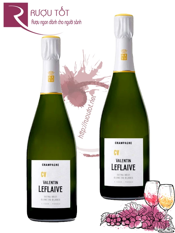 Rượu Champagne Valentin Leflaive CV Blanc de Blancs Extra Brut