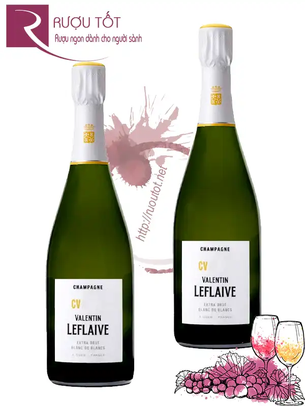 Rượu Champagne Valentin Leflaive CV Blanc de Blancs Extra Brut