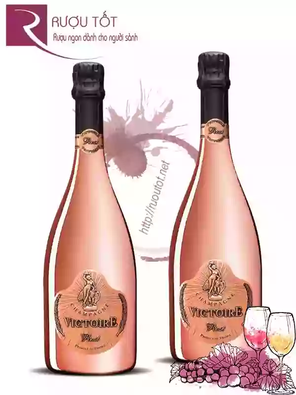 Rượu Champagne Victoire Rose