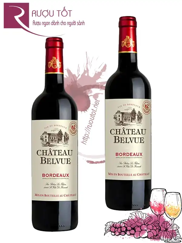 Rượu vang Chateau Belvue Bordeaux 13,5%