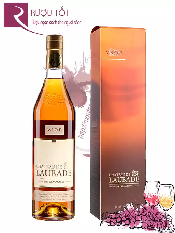 Rượu Chateau de Laubade VSOP Bas Armagnac