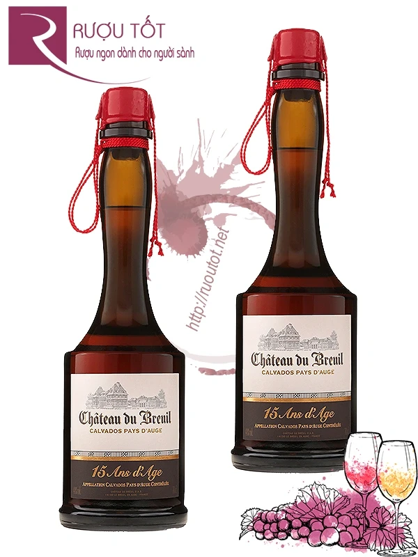 Rựu Táo Chateau du Breuil 15 Ans d'Age Calvados 41%