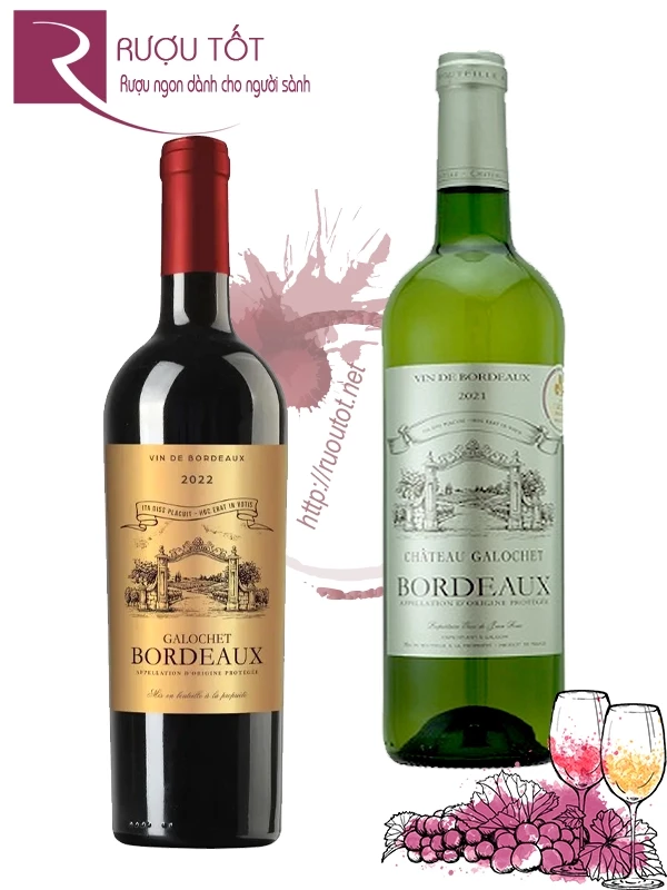 Rượu vang Chateau Galochet Bordeaux Red - White