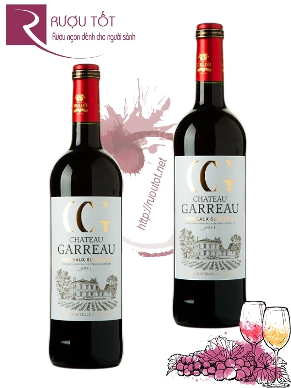 Rượu Chateau Garreau Bordeaux Supérieur 14,5% 750ml