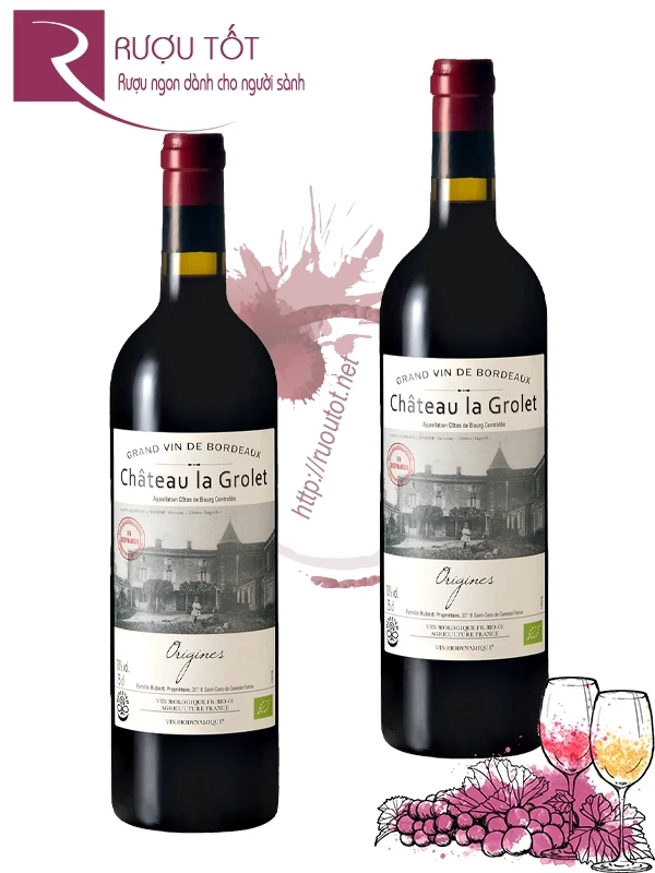 Rượu vang Chateau La Grolet Cotes de Bourg