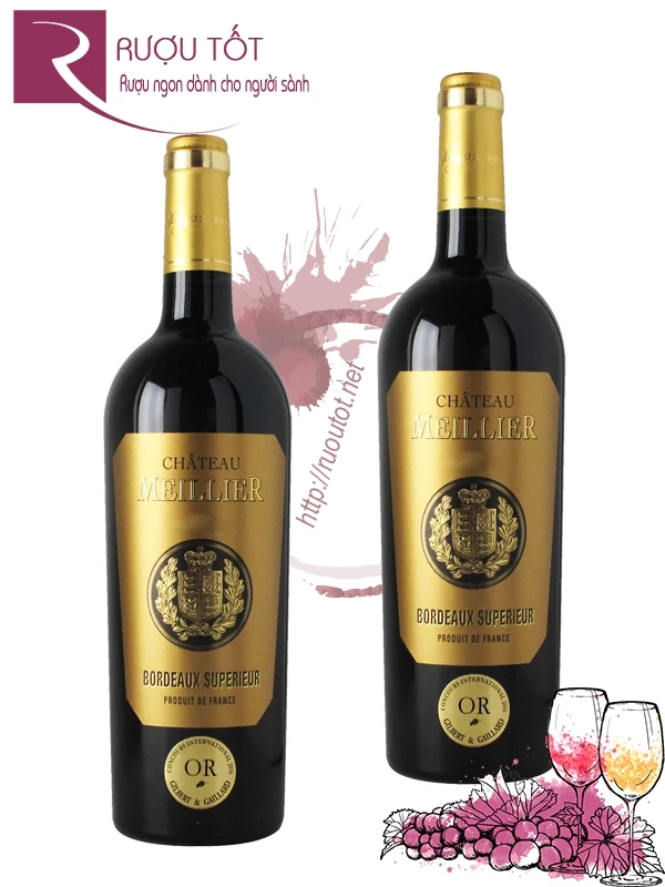 Rượu Vang Chateau Meillier Bordeaux Superieur Rouge