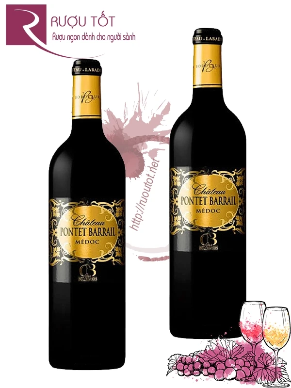 Vang đỏ Chateau Pontet Barrail Medoc Cru Bourgeois