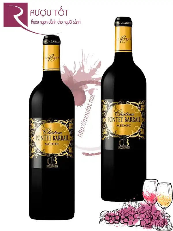 Vang đỏ Chateau Pontet Barrail Medoc Cru Bourgeois