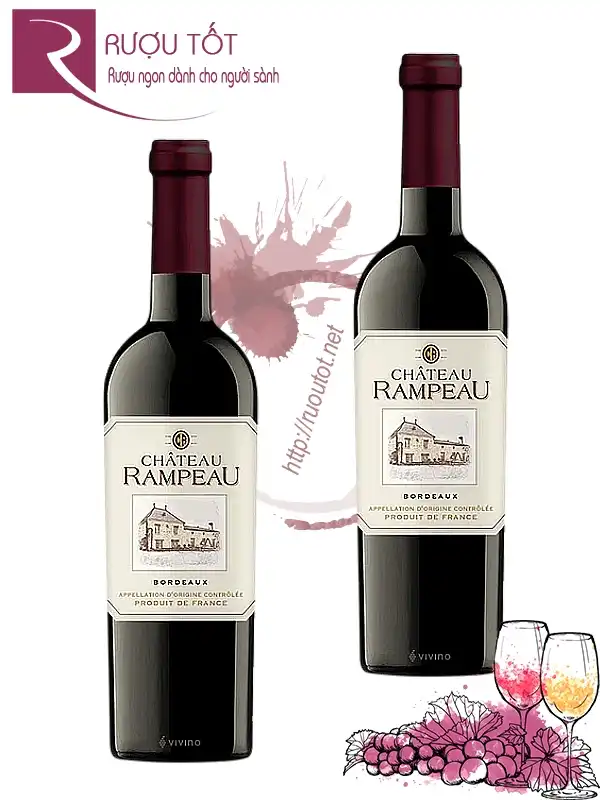Vang Pháp Chateau Rampeau Bordeaux