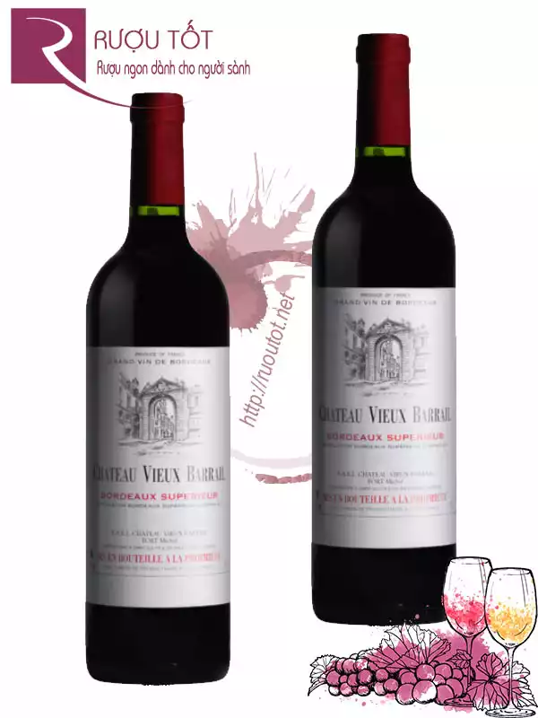 Rượu vang Chateau Vieux Barrail Bordeaux Superieur