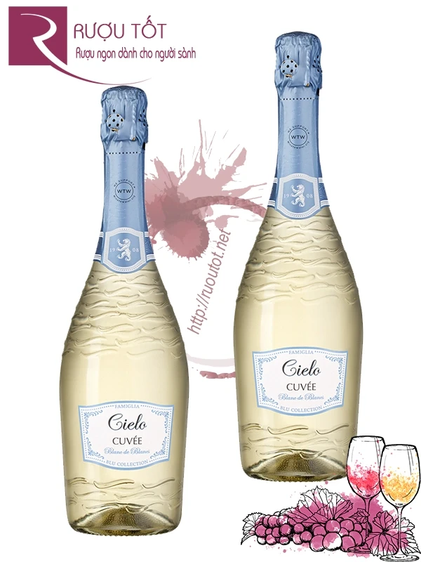 Vang nổ Cielo Cuvee Blanc De Blancs 10,5%