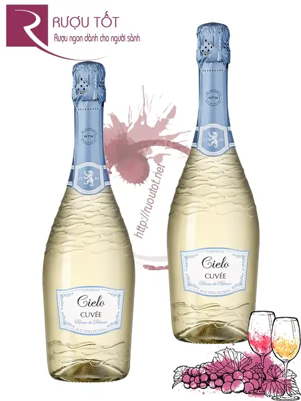 Vang nổ Cielo Cuvee Blanc De Blancs 10,5%