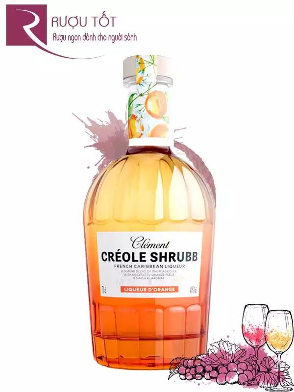 Rượu cam Clement Creole Shrubb Traditional Orange Liquor