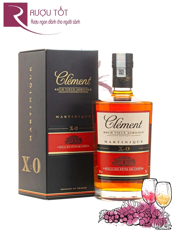 Rượu Rum Clement XO Rhum Vieux Agricole Martinique