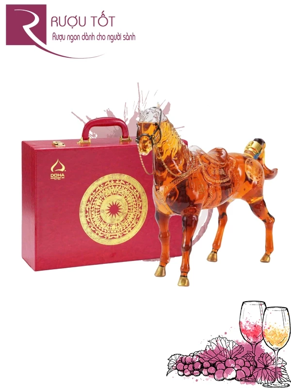 Rượu Con Ngựa Doha Royal Rich XO Gold