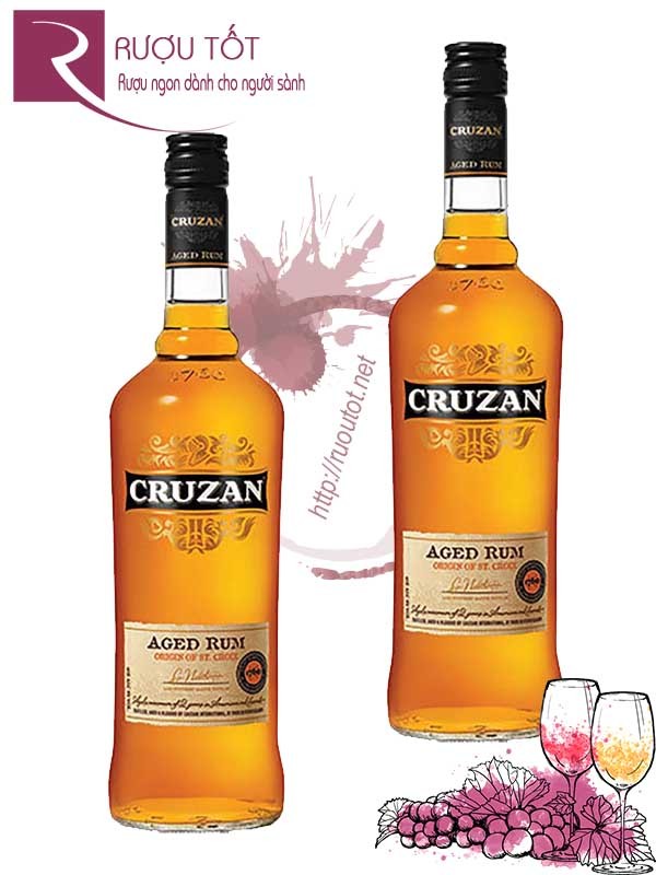Rượu Cruzan Dark Rum 750ml