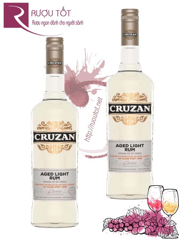 Rượu Cruzan Light Rum 750ml