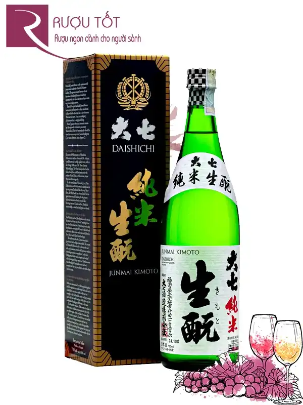Rượu Sake Daishichi Junmai Kimoto 15%
