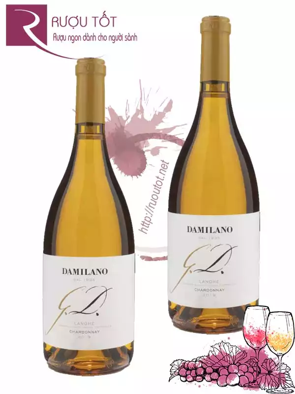 Rượu vang Damilano G.D Chardonnay Langhe DOC