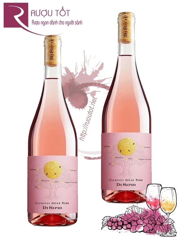 Vang hồng Di Sipio Miracolo Delle Rose 12,5%