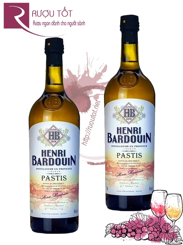 Rượu mùi Henri Bardouin Pastis Distillerie Provence 45%