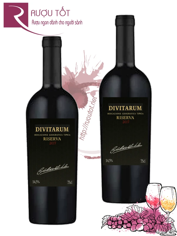 Rượu vang Divitarum Montepulciano d’Abruzzo Riserva IGT