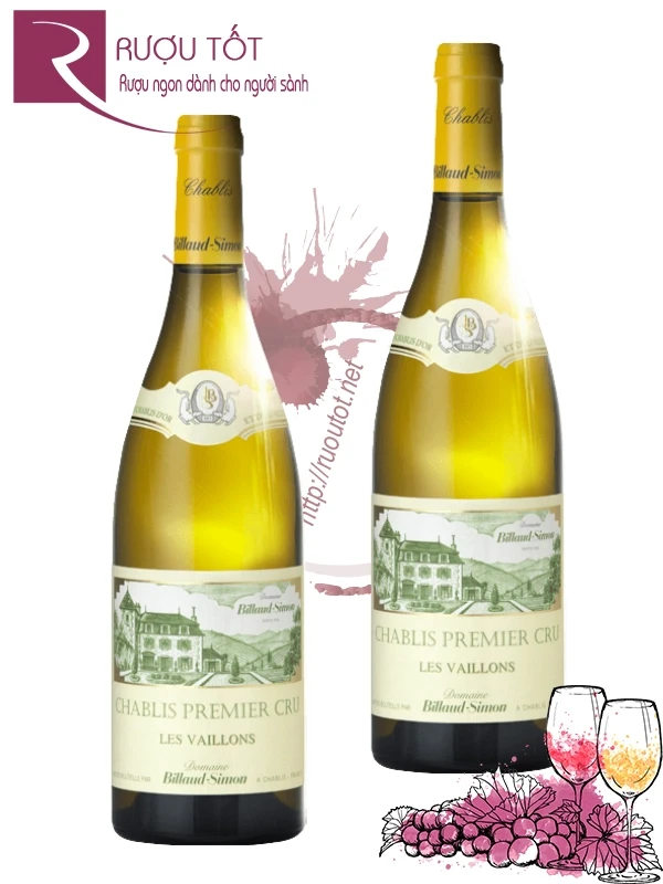 Rượu Domaine Billaud-Simon Chablis Premier Cru "Les Vaillons" 750ml