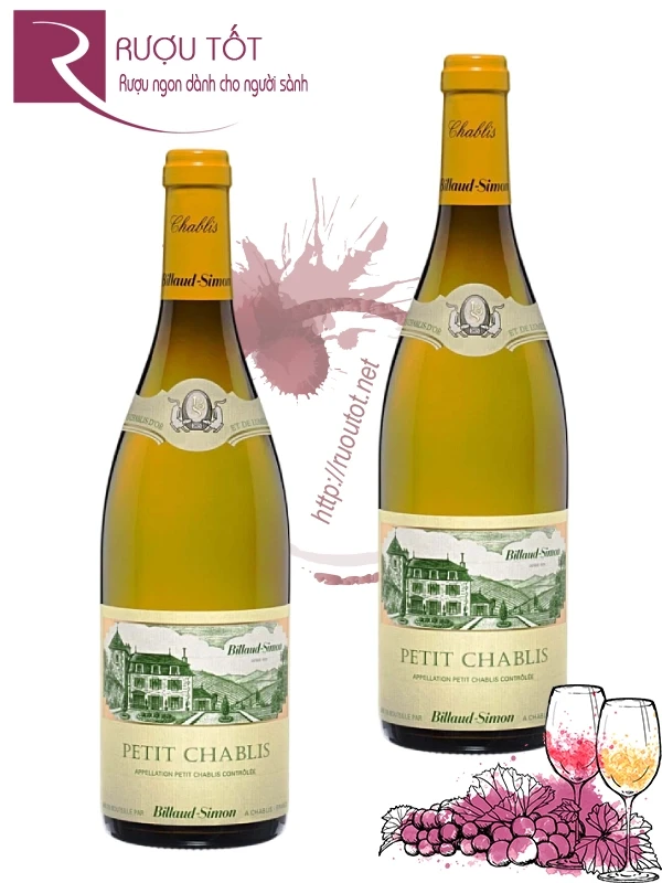Rượu Domaine Billaud - Simon Petit Chablis 13% 750ml Pháp