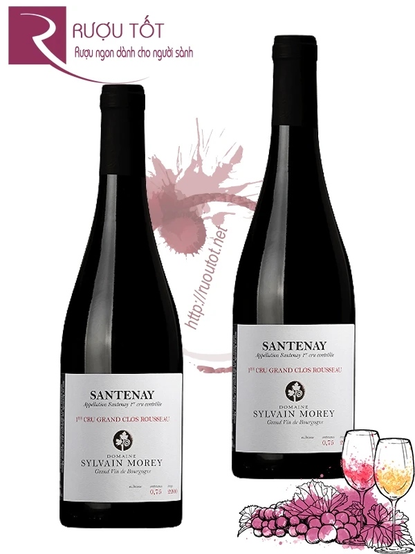 Vang đỏ Domaine Sylvain Morey Santenay 1er Cru Grand Clos Rousseau