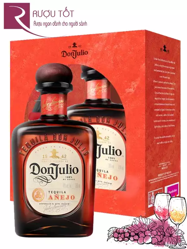 Rượu Don Julio Anejo Tequila Hộp quà Tết 2025