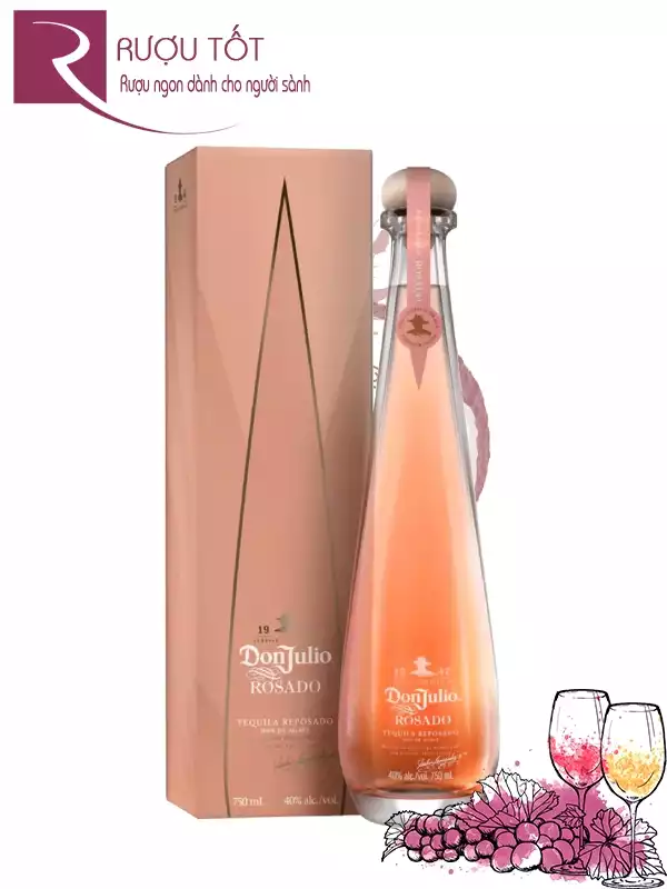 Rượu Don Julio Rosado Tequila 40% 750ml