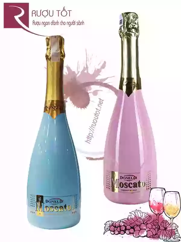 Rượu vang Donelli Moscato (White - Pink - Blue)