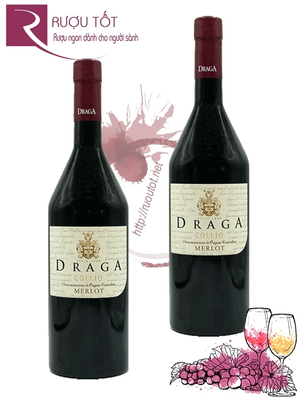 Rượu vang Draga Merlot Venezia Giulia