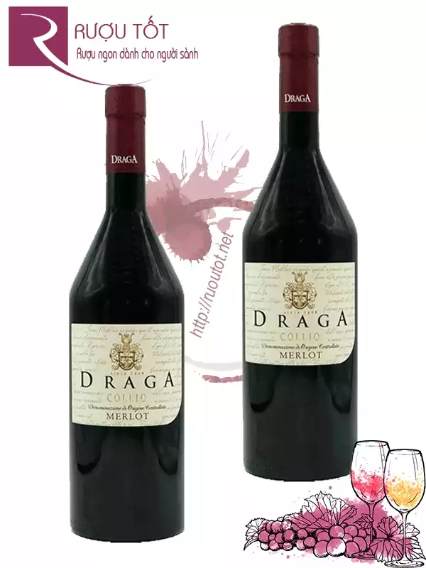 Rượu vang Draga Merlot Venezia Giulia