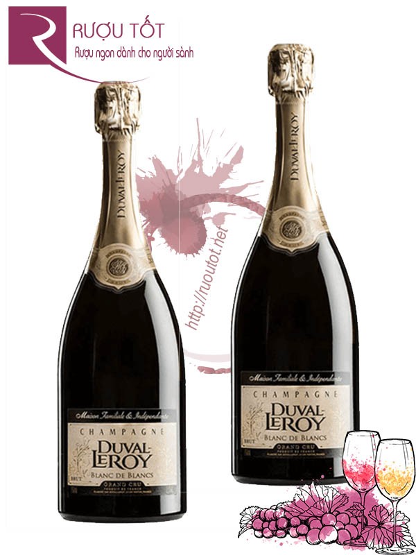 Rượu Champagne Duval Leroy Blanc De Blancs Brut Grand Cru