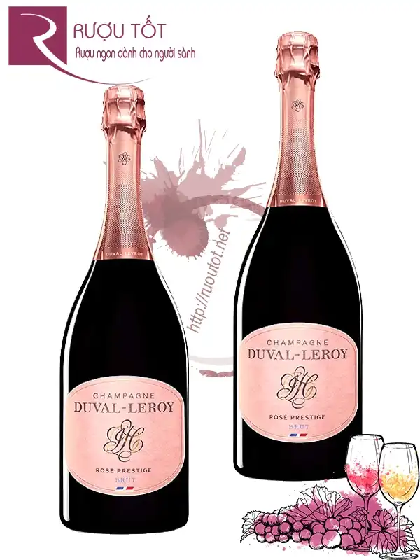 Rượu Champagne Duval Leroy Rose Prestige 1er Cru Hảo hạng