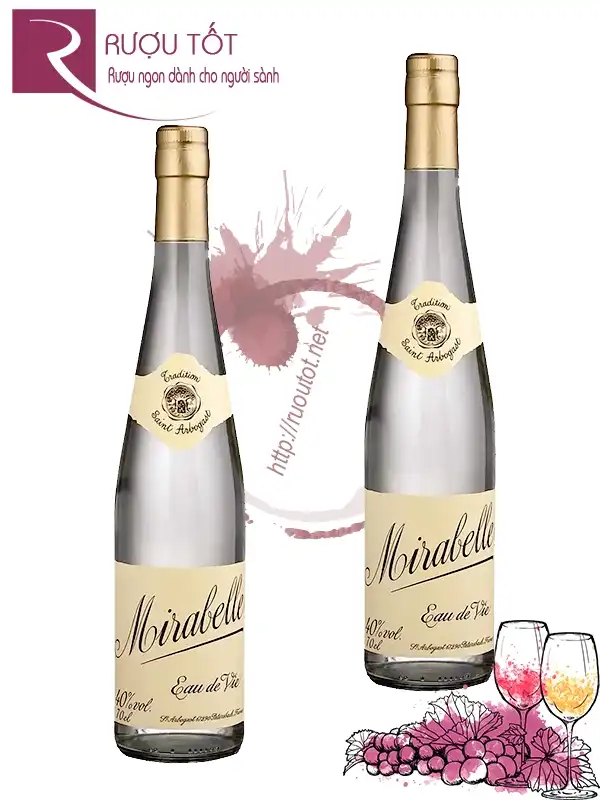 Rượu Eau de Vie de Mirabelle Saint Arbogast - Vị Mận Vàng