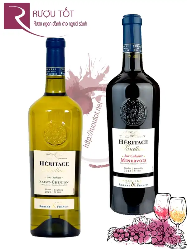 Rượu Famille Skalli Robert & Francis Heritage Parcellaire Red - White