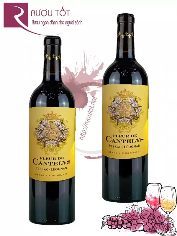 Rượu vang Fleur De Cantelys Pessac Leognan Red