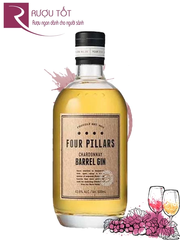 Rượu Four Pillars Chardonnay Barrel Gin