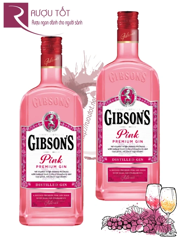 Rượu Gibson’s Pink Premium Gin