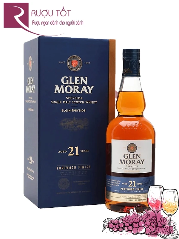 Rượu Glen Moray 21 Years Old 46,3%