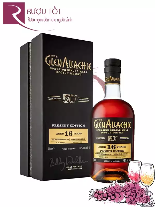 Rượu GlenAllachie 16 Billy Walker 50th Anniversary