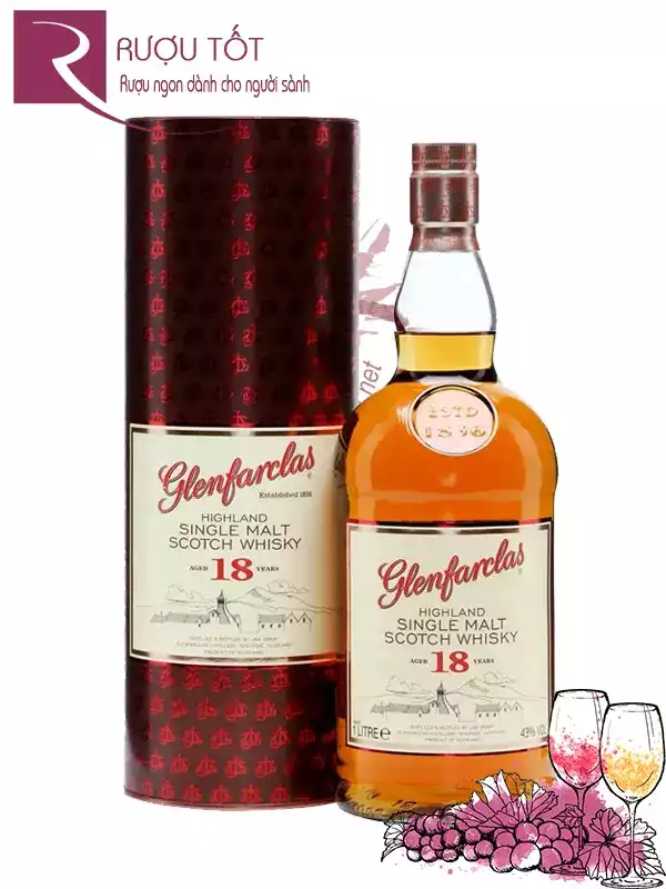 Rượu Glenfarclas 18 Years Whisky Single Malt