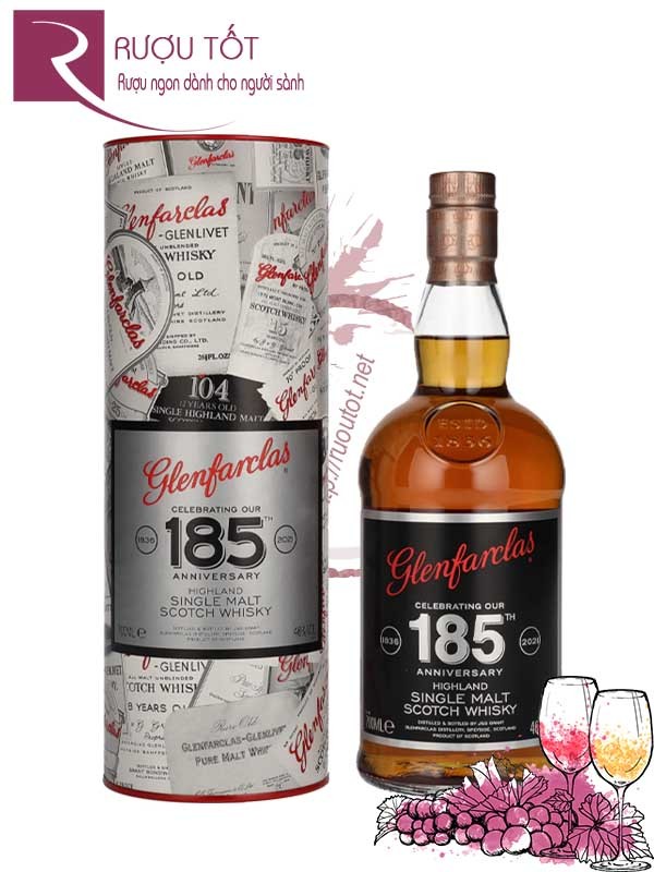 Rượu Glenfarclas 185th Anniversary Single Malt Scotch Whisky