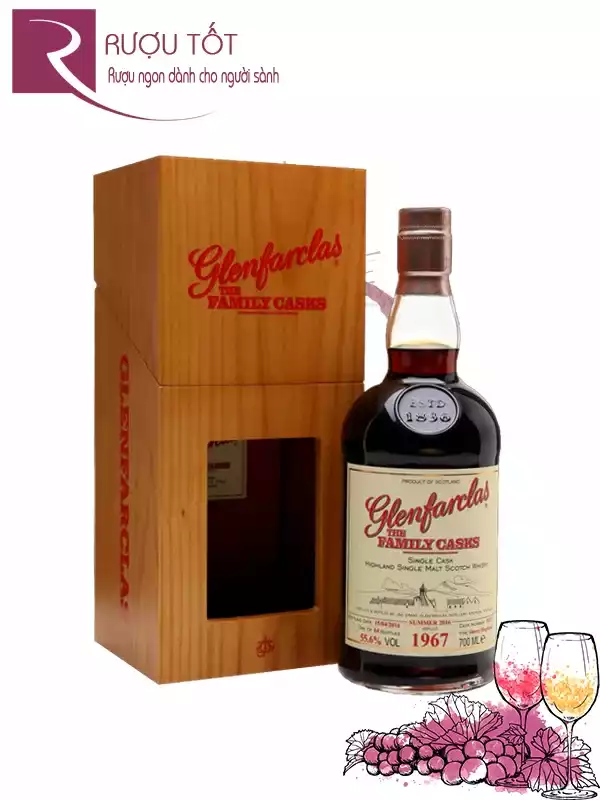 Rượu Glenfarclas 1967 Family Casks 55,6%