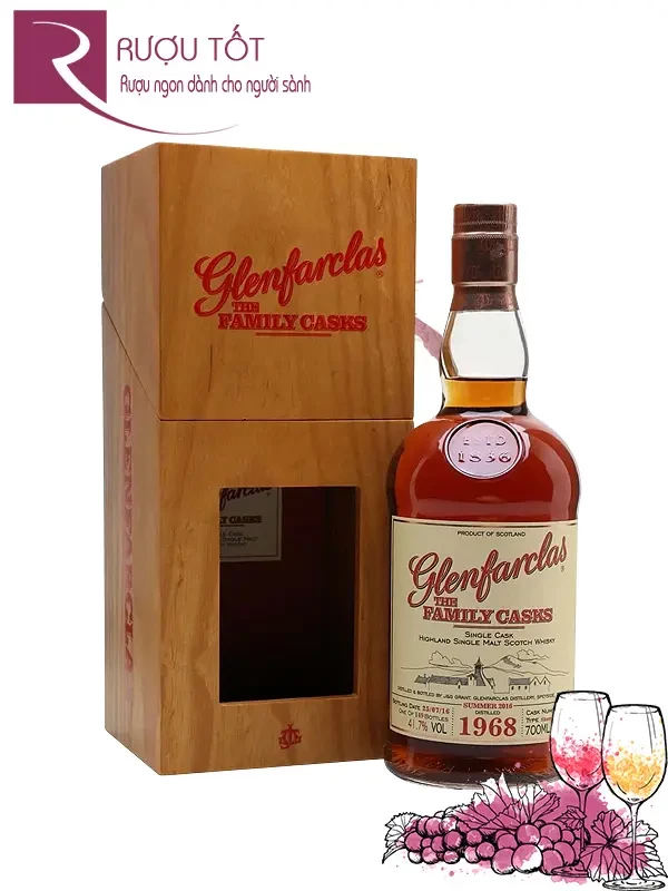 Rượu Glenfarclas 1968 Family Casks